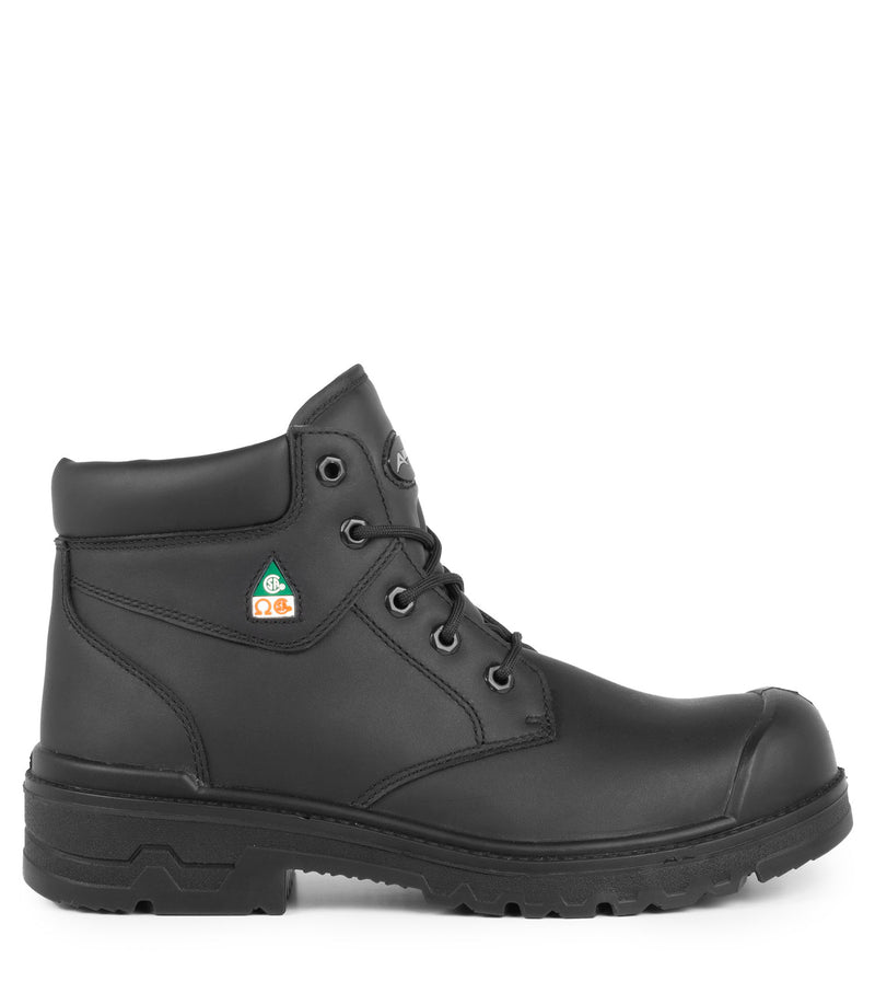 Pro6, Black | 6" Leather Work Boots 