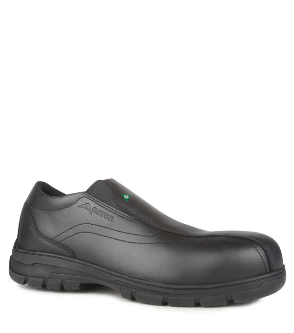Club, Black | Slip On Leather Work Shoes