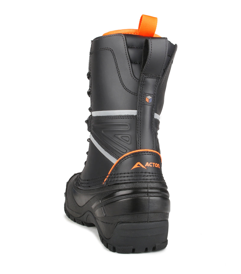 Fighter, Black | 12'' Insulated Work Boots | Removable Felt