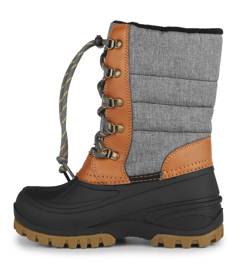 Active, Tan & Gray | Kids Winter Boots