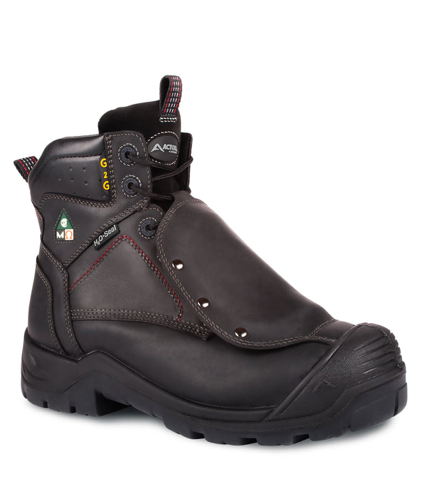 G2G, Black | 6" Work Boots | External Metguard Protection