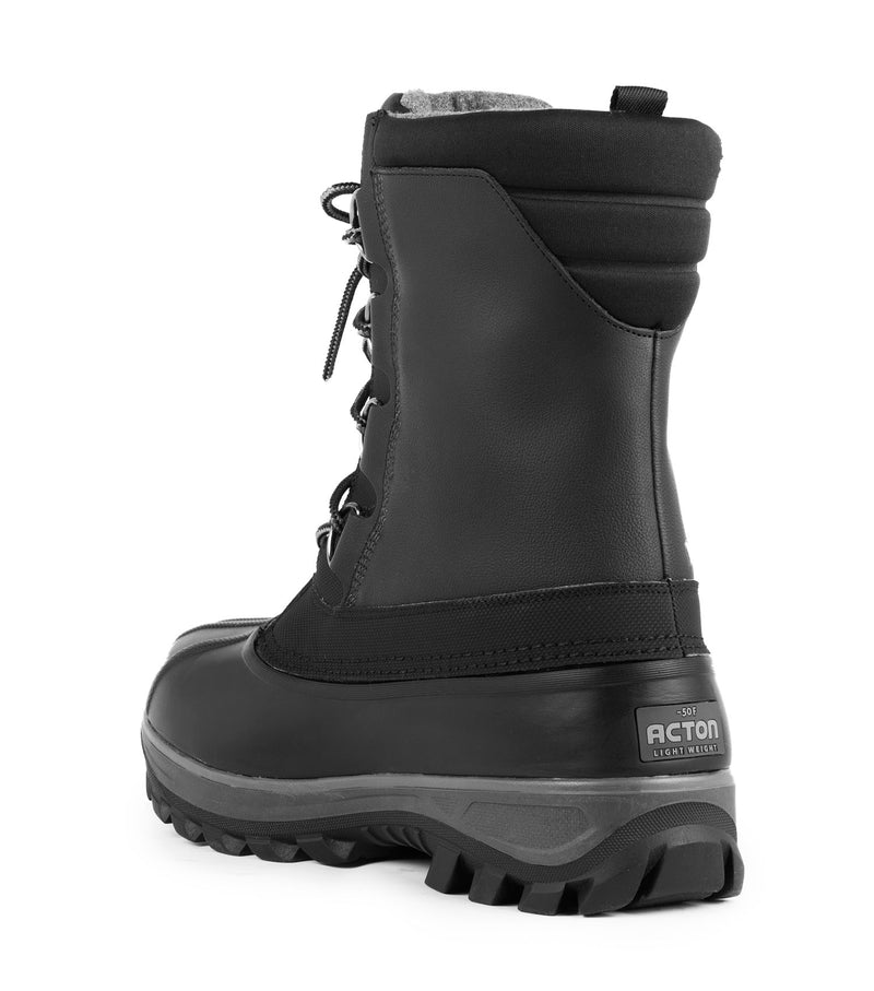 Yukon, Black | 9'' Winter Boots | Removable Felt