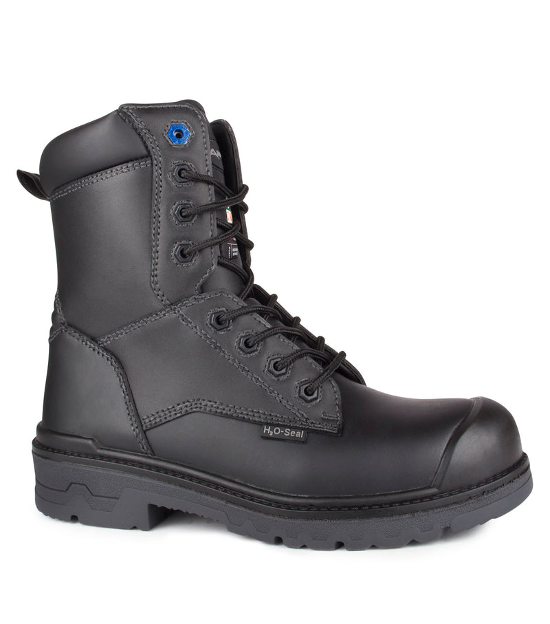 Black steel boots best sale