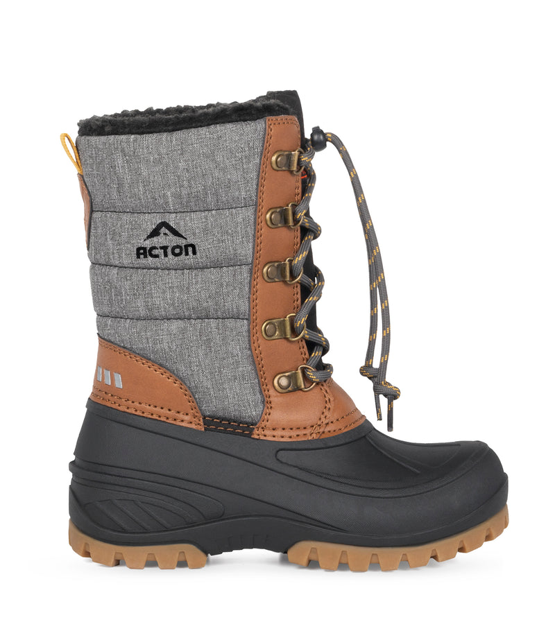 Energy, Tan & Grey | Kids Winter Boots