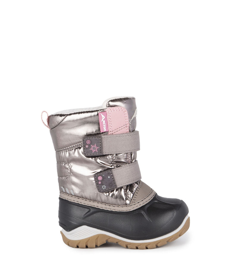 Kiddy, Metallic | Baby Winter Boots with Removable Felt