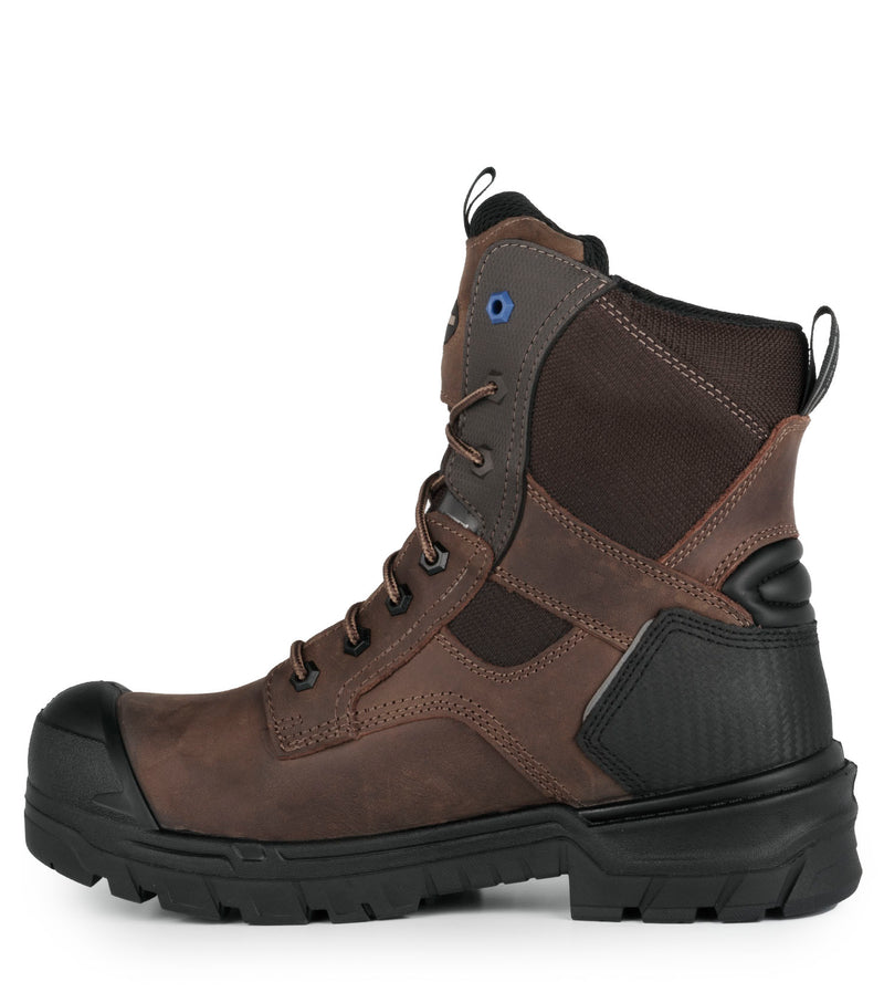 G3O, Dark Brown | 8" Leather Work Boots | 4Grip Slip Resisting Outsole