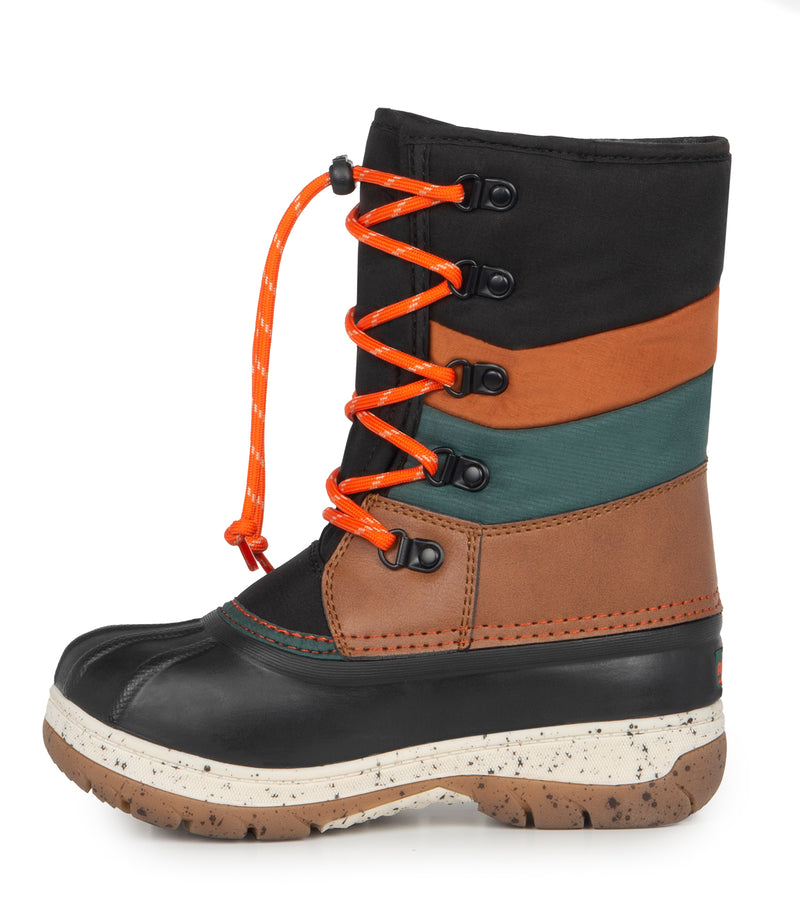 Gummy , Tan | Kids Winter Boots with Removable Felt