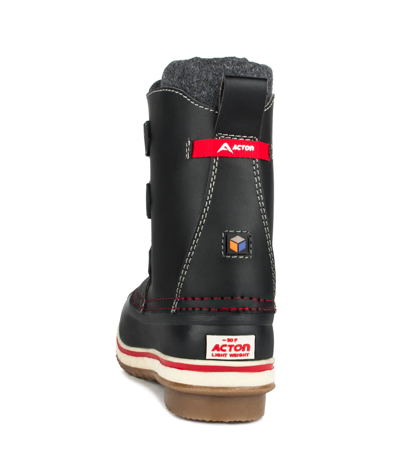 Hip Hop, Black | Kids Winter Boots with Removable Felt