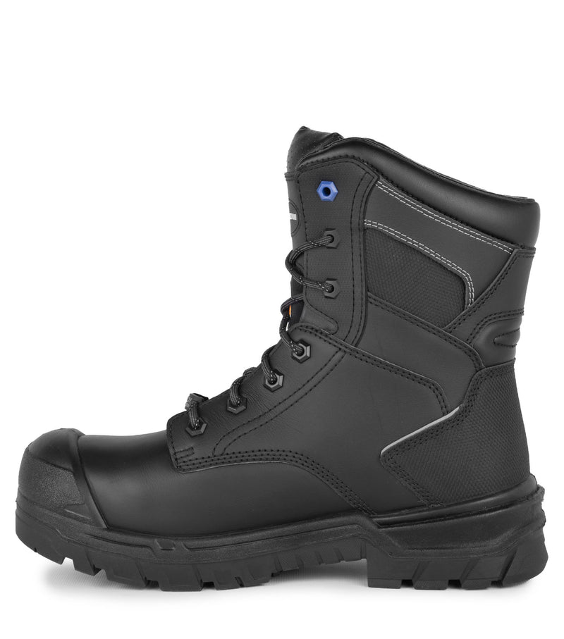 Driller, Black | 8'' Waterproof Work Boots | Flexible Metguard 