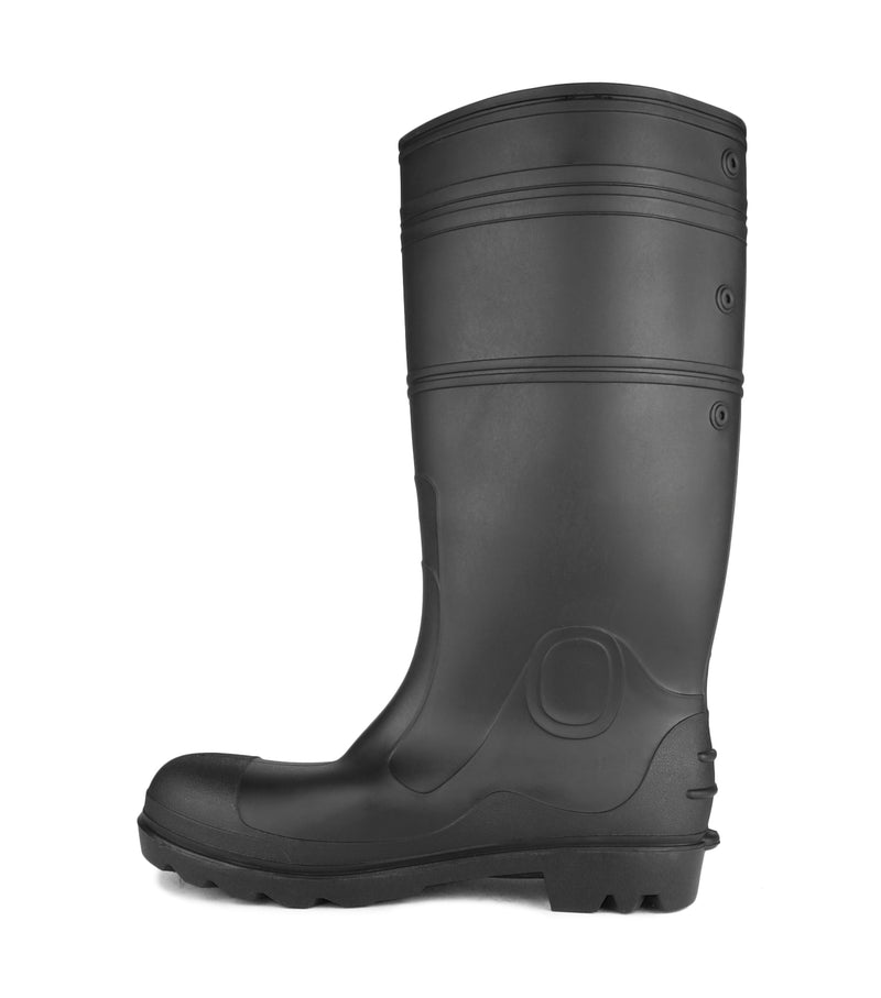 Function, Noir | Bottes de pluie imperméable 16'' en PVC