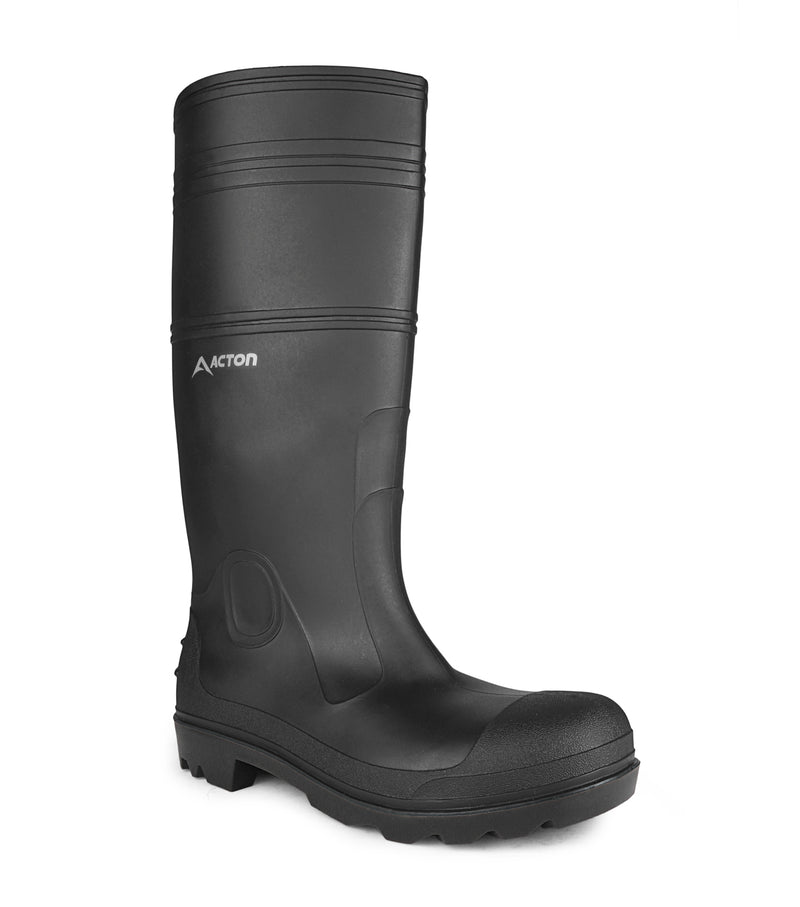 Function, Noir | Bottes de pluie imperméable 16'' en PVC