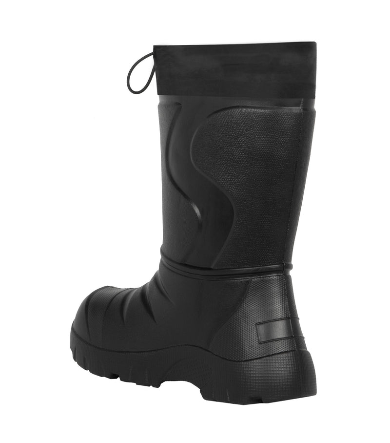 Slushy, Black | Kids EVA Insulated Rain boot with removable felt