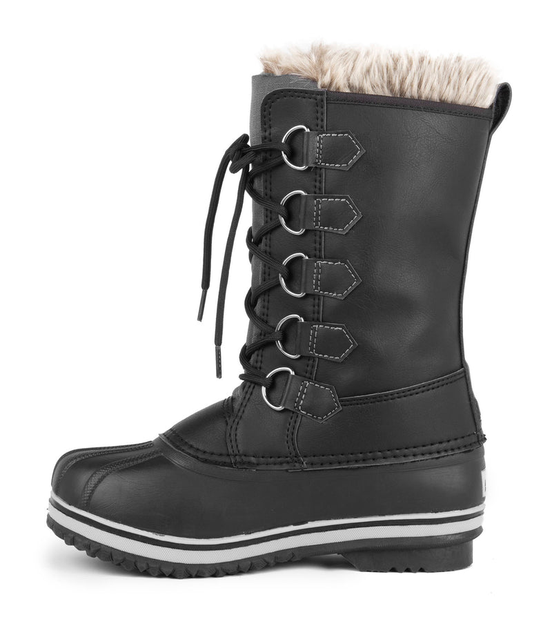 Corinne, Black | 12'' Women's Winter Boots | Removable Felt