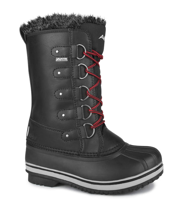 Carolyn, Black | 12'' Women's Winter Boots | Removable Felt