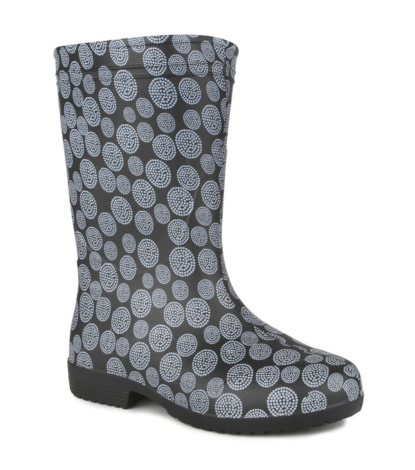 Park, Grey & Black | Women 11'' EVA Rain Boots | Ultra Lightweight