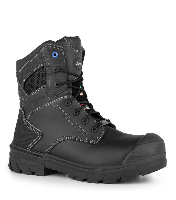 G3T, Noir | Bottes de travail 8'' en cuir avec membrane imperméable