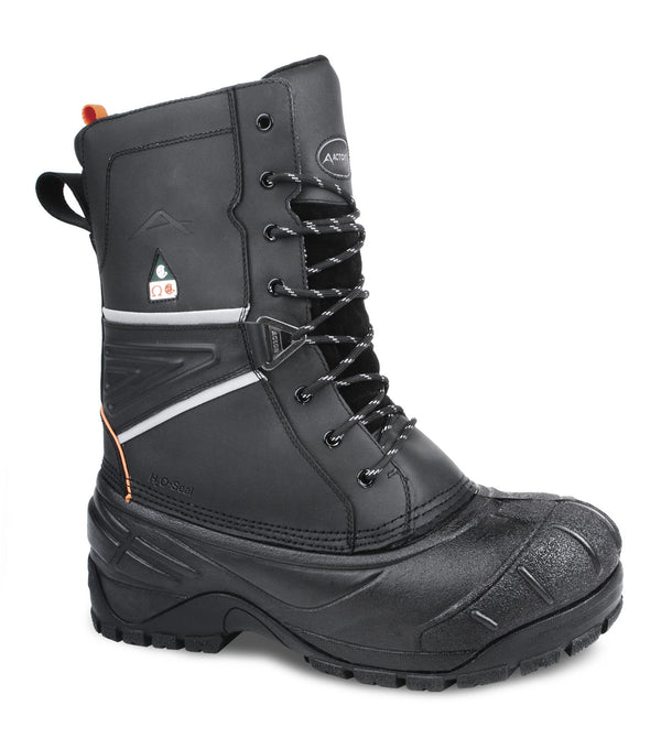 Fighter, Black | 12'' Insulated Work Boots | Removable Felt