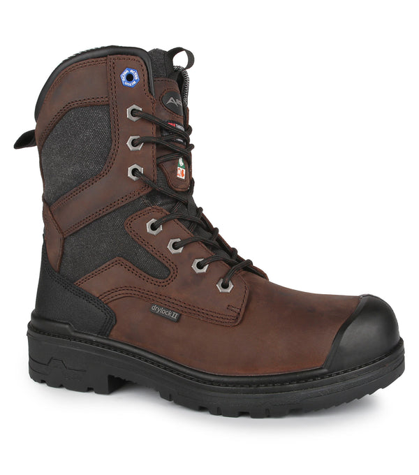 Pro-Ice, Brown | 8'' Insulated Work Boots | 4Grip4Ice Outsole