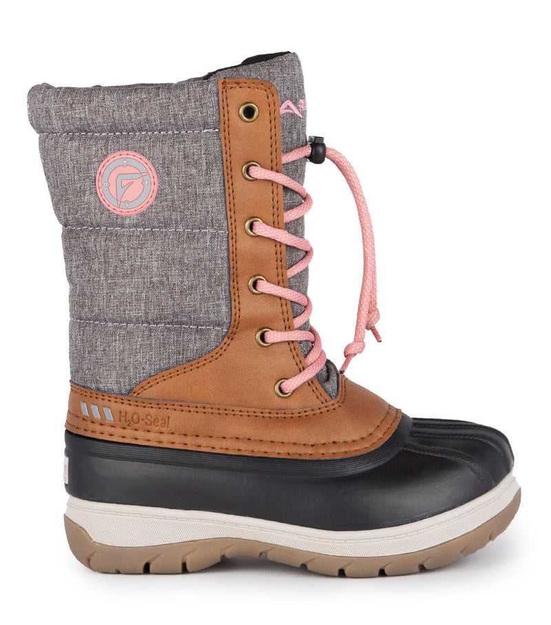 Charm, Tan | Kids Winter Boots with Removable Felt