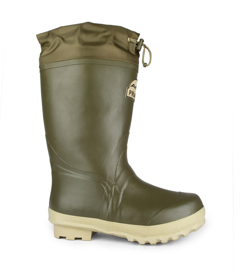 Prairie, Green | 14''  Insulated Natural Rubber Rain Boots