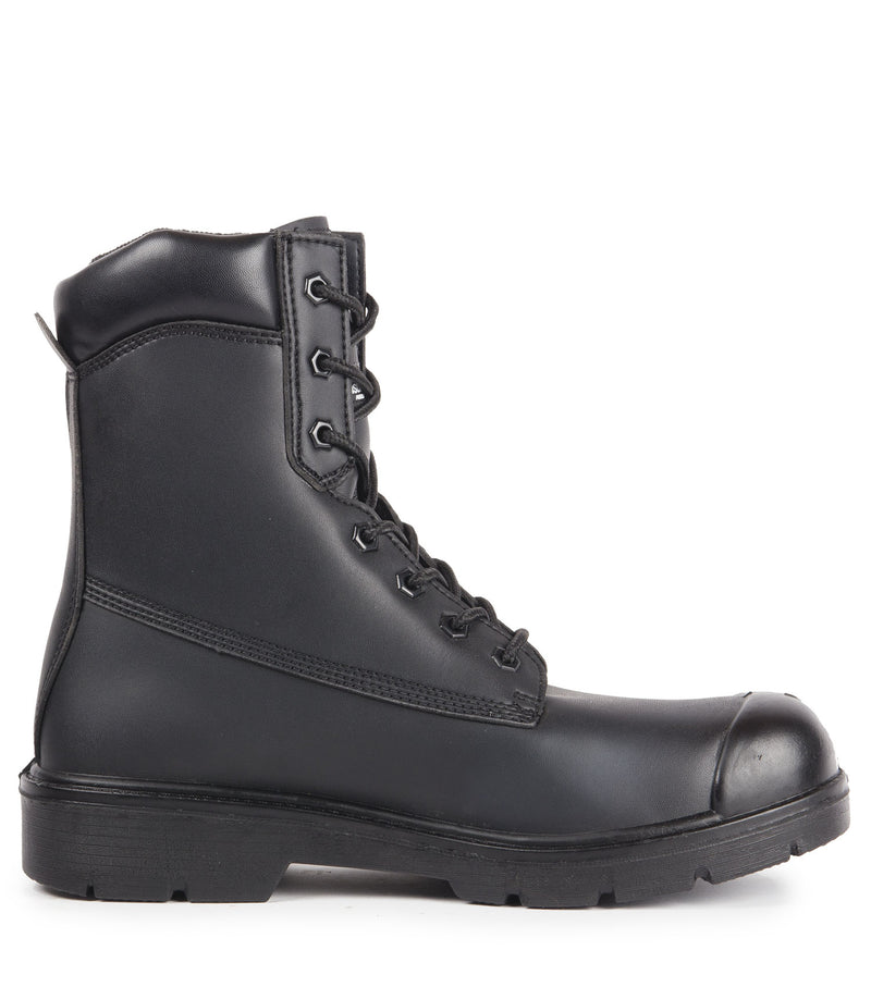 H105, Black | 8'' Leather Work Boots