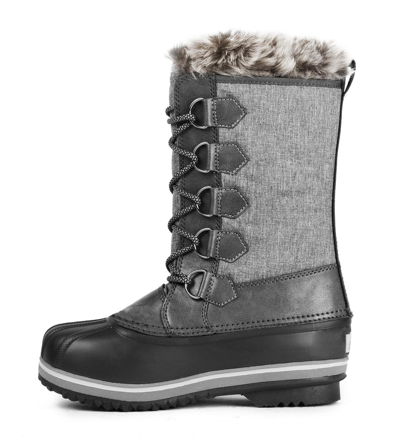 Corinne, Gris | Bottes d'hiver 12'' pour femme | Feutre amovible