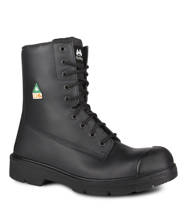 H105, Noir | Bottes de travail 8'' en cuir