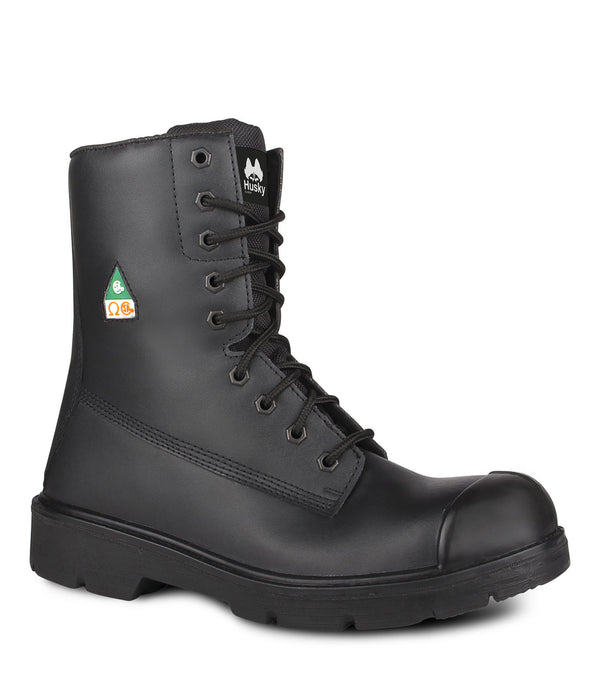 H105, Black | 8'' Leather Work Boots
