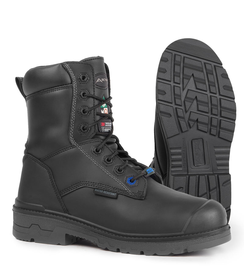 Progum-I-Met 2.0 (Leather), Black | 8’’ Work Boots | Internal Metguard