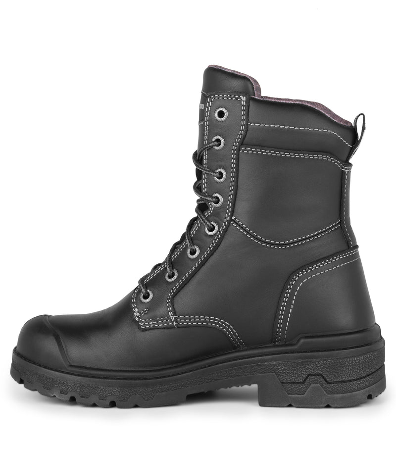 Fierce-I-Met, Black | 8'' Women’s Work Boots | Flexible Metguard 