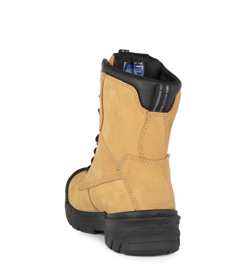 G3M, Tan | 8" Nubuck Work Boots | 4Grip Slip Resisting Outsole