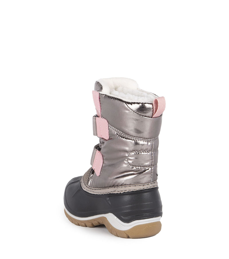 Kiddy, Metallic | Baby Winter Boots with Removable Felt