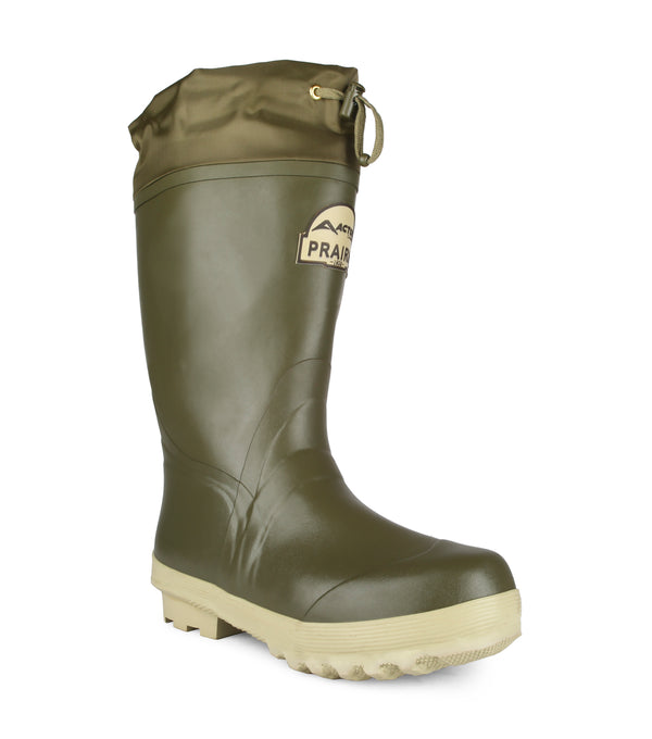Prairie, Green | 14''  Insulated Natural Rubber Rain Boots