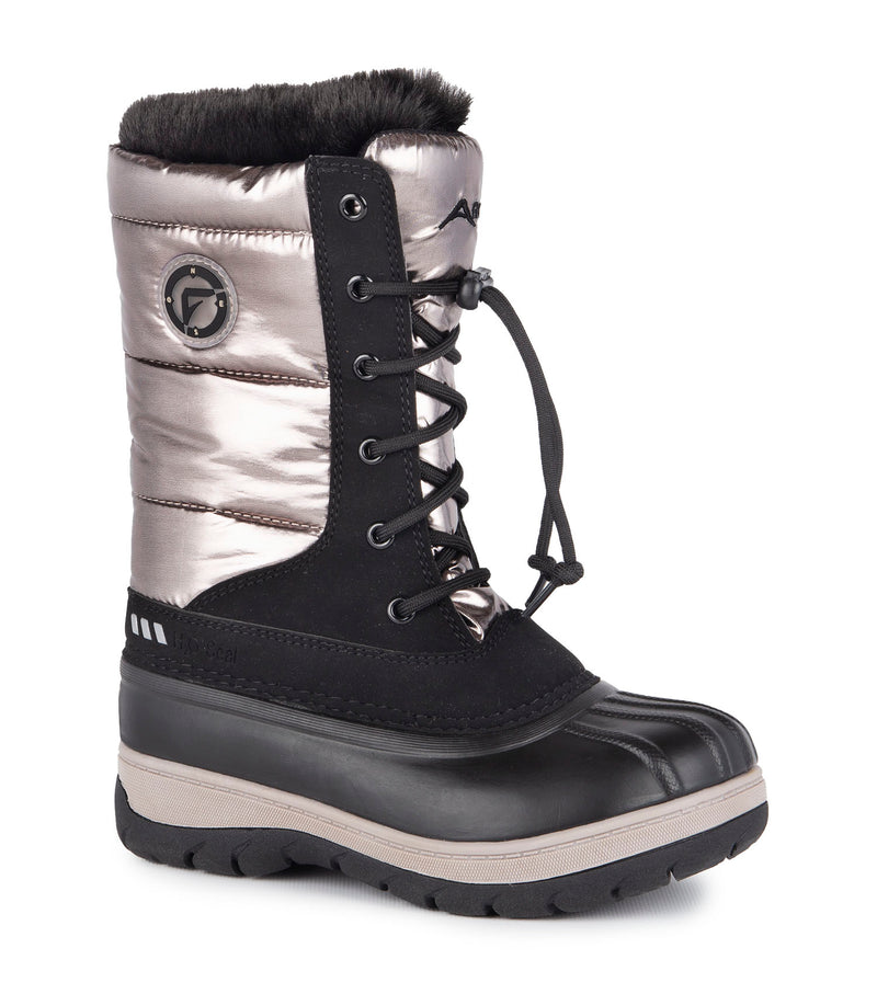 Charm, Metallic | Kids Winter Boots with Removable Felt