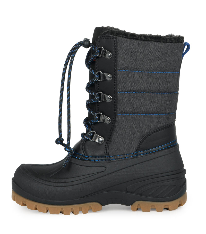 Energy, Black & Blue | Kids Winter Boots