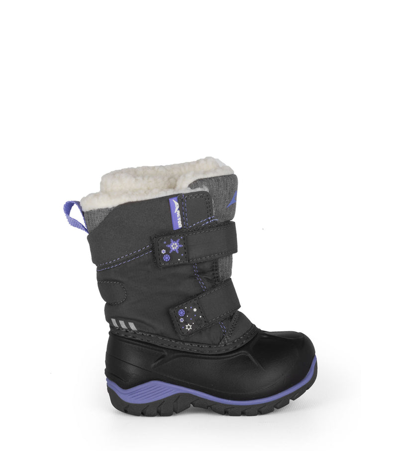 Kiddy, Grey | Baby Winter Boots with Removable Felt