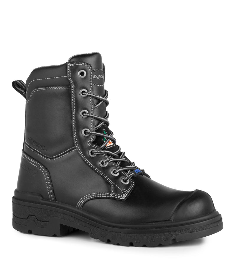 Fierce-I-Met, Black | 8'' Women’s Work Boots | Flexible Metguard 