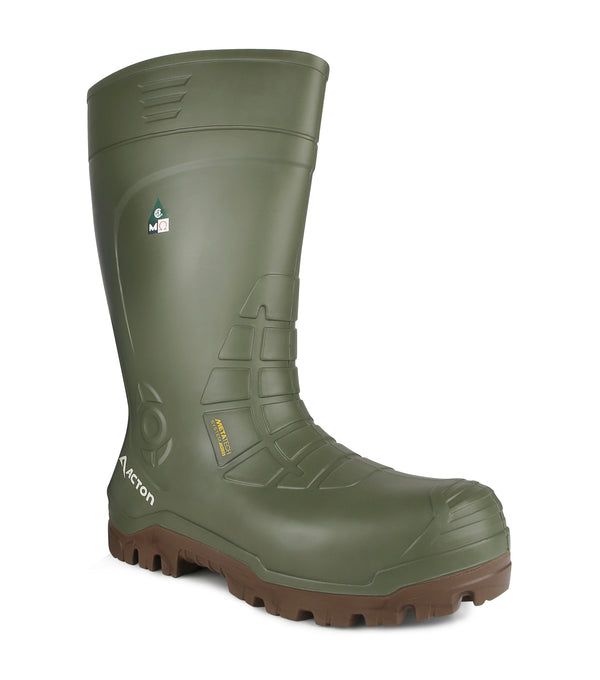 Bering, Green | 15'' PU Insulated Work Boots with Metguard Protection