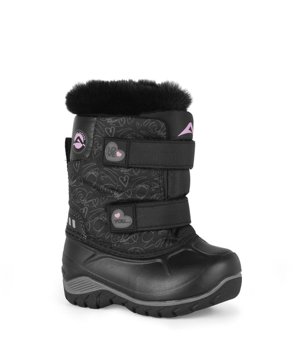 Funky, Black | Baby Winter Boots with Removable Felt