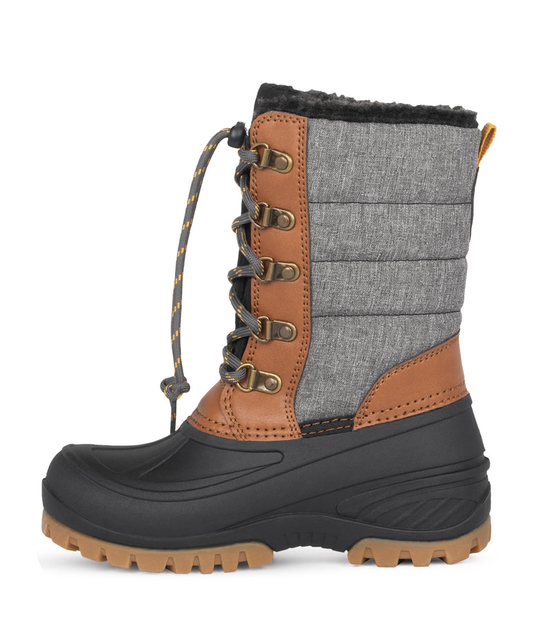 Energy, Tan & Grey | Kids Winter Boots