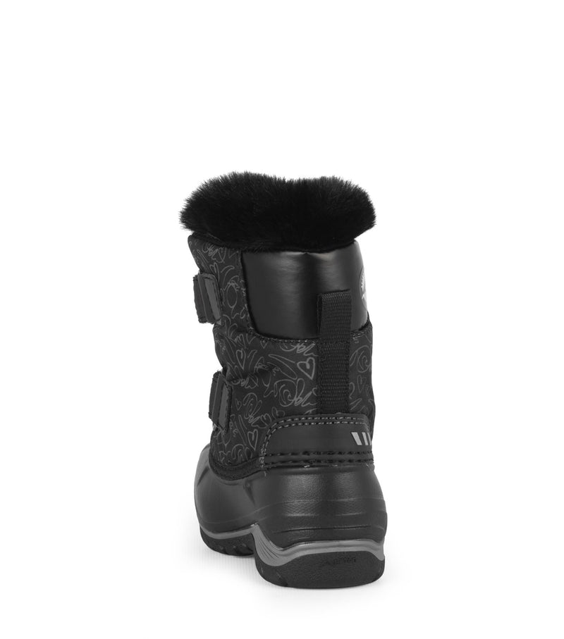 Funky, Black | Baby Winter Boots with Removable Felt