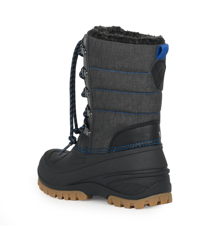 Energy, Black & Blue | Kids Winter Boots