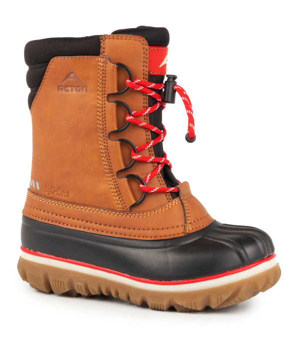 Rock, Tan | Kids Winter Boots with Removable Felt