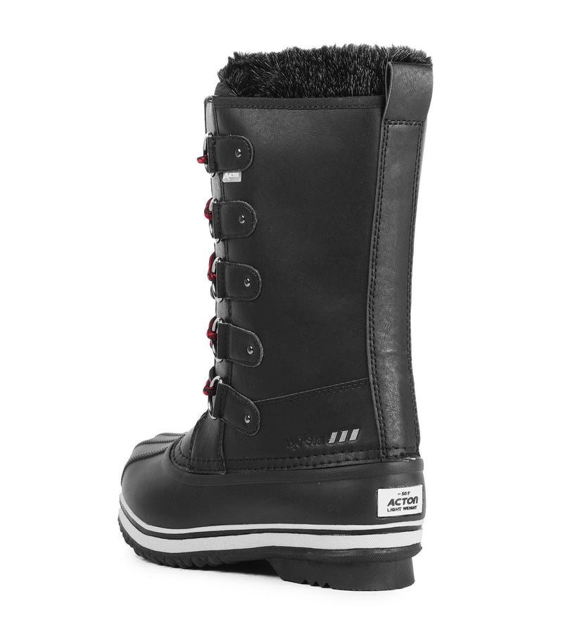Carolyn, Black | 12'' Women's Winter Boots | Removable Felt