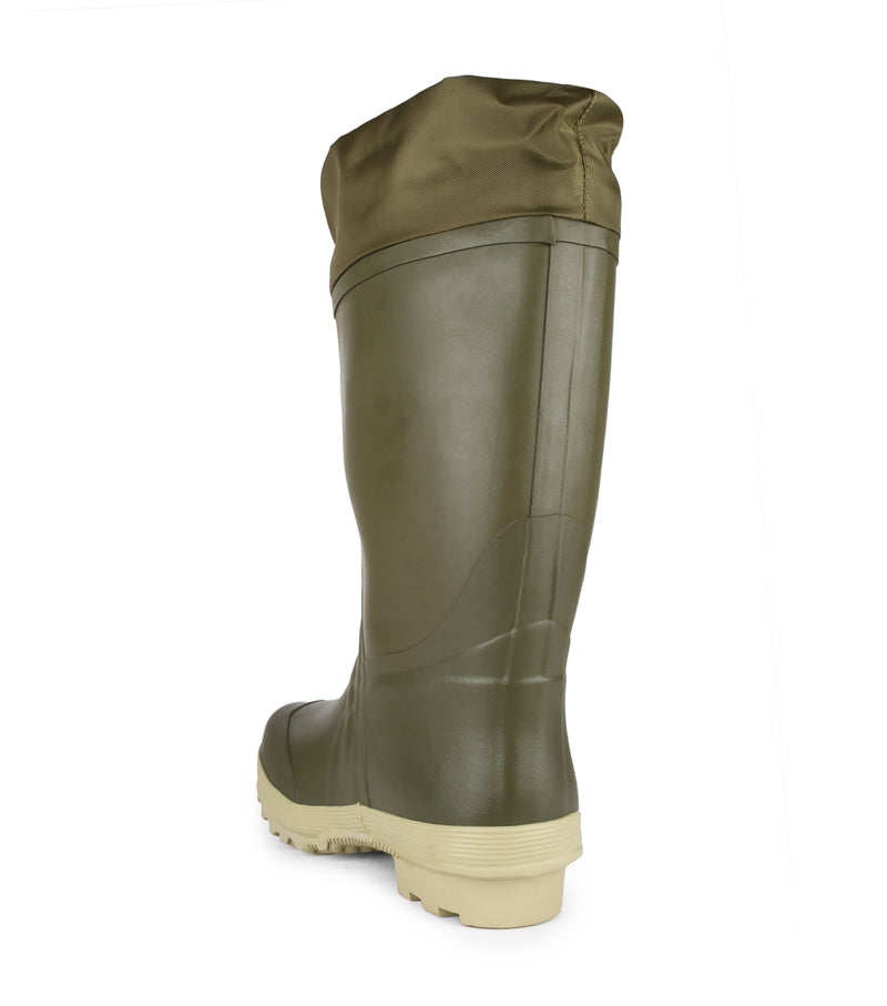 Prairie, Green | 14''  Insulated Natural Rubber Rain Boots