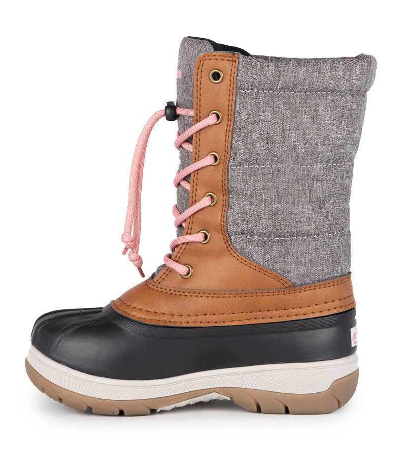 Charm, Tan | Kids Winter Boots with Removable Felt