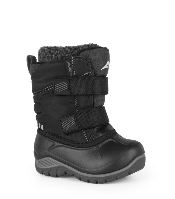 Kiddy, Black | Kids Winter Boots with Removable Felt