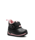 Duckies, Noir et rose  | Bottes enfant mi-saison imperméables