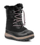 Lolly, Noir | Bottes d'hiver pour enfants avec feutre amovible