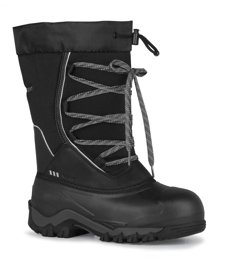 Sweden Noir Bottes d'hiver 12'' pour femme Feutre amovible